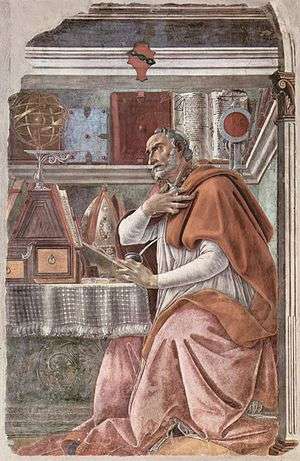 300x461 Saint Augustine In His Study (Botticelli, Ognissanti) - Saint Augustine In His Study Painting