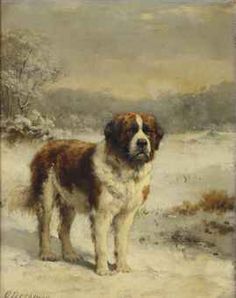 236x298 John Emms - Saint Bernard Painting