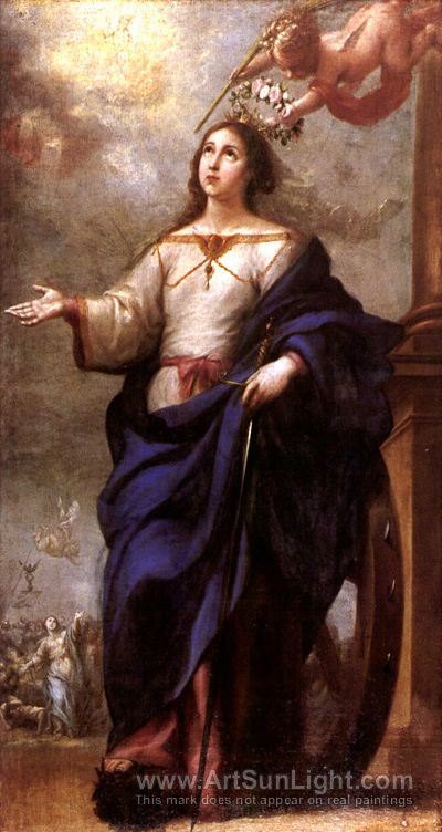 400x752 Saint Catherine Of Alexandria - Saint Catherine Of Alexandria Painting