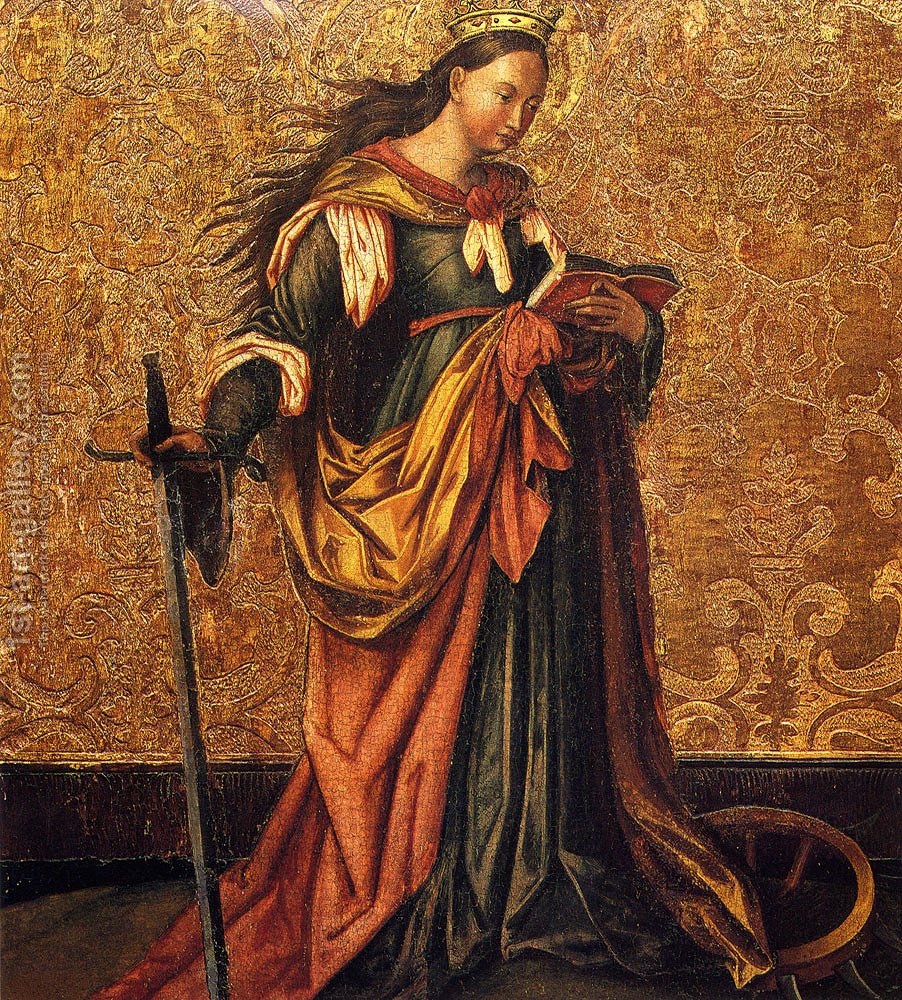 902x1000 St. Catherine Of Alexandria Konrad Witz Reproduction 1st Art Gallery - Saint Catherine Of Alexandria Painting