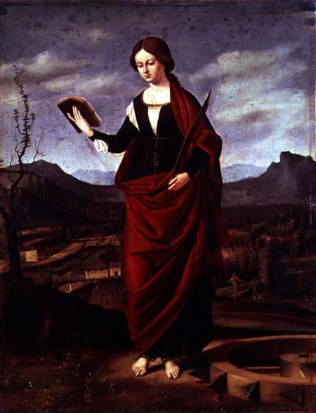 450x589 St. Catherine Of Alexandria - Saint Catherine Of Alexandria Painting