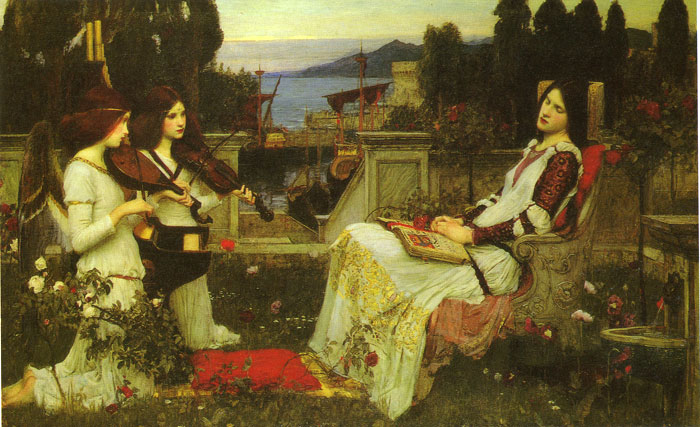 700x427 Saint Cecilia, 1895 - Saint Cecilia Painting