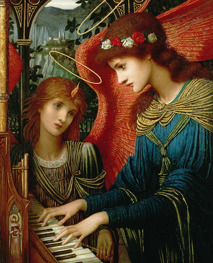 730x900 Saint Cecilia Painting By John Melhuish Strukdwic - Saint Cecilia Painting