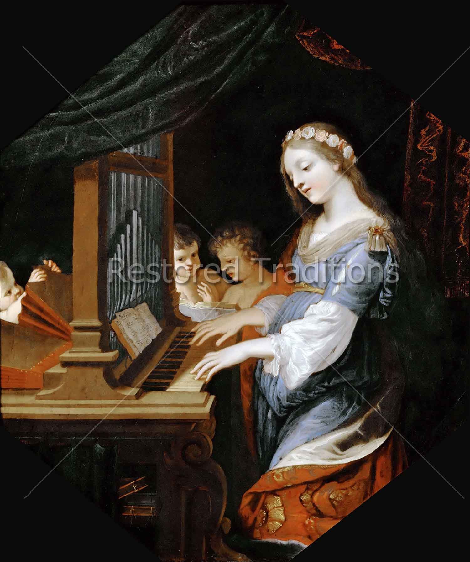 1500x1793 Saint Cecilia - Saint Cecilia Painting
