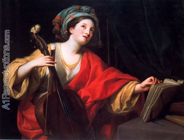 600x457 St. Cecilia Oil Painting Reproductions, St. Cecilia Oil Painting - Saint Cecilia Painting