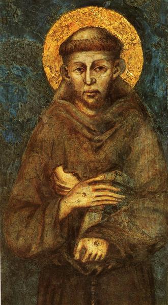 330x600 Saint Francis Of Assisi (Detail) - Saint Francis Of Assisi Painting
