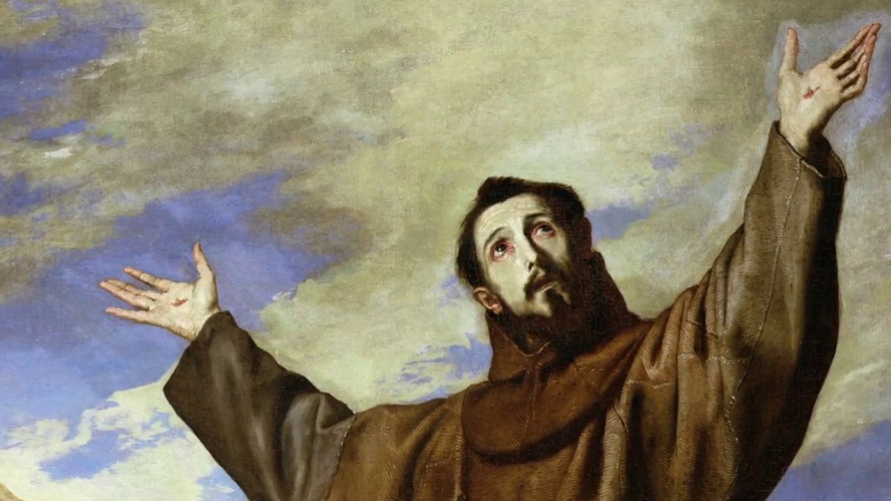 1280x720 The Canticle Of The Sun By St Francis Of Assisi (Quotes Amp Art - Saint Francis Of Assisi Painting