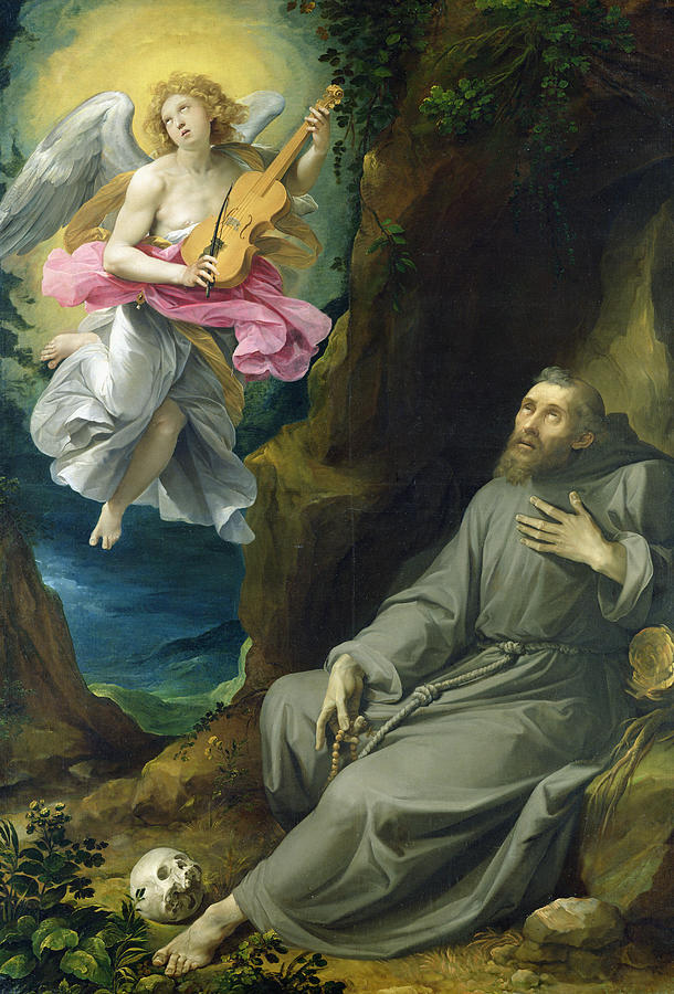 610x900 The Ecstasy Of St. Francis Of Assisi Painting By Guiseppe Cesari - Saint Francis Of Assisi Painting