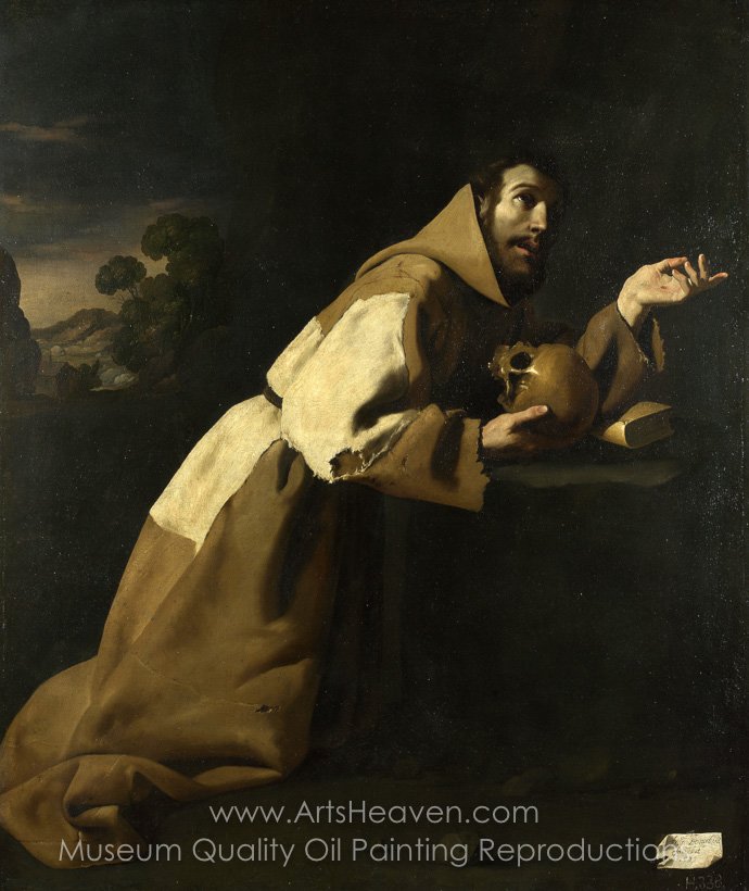 690x820 Reproduction Painting Francisco De Zurbaran Saint Francis - Saint Francis Painting