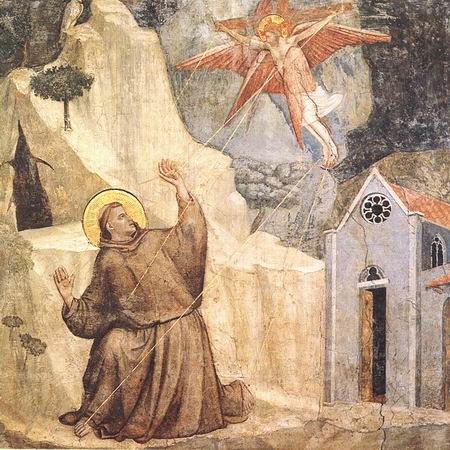 450x450 Scenes From The Life Of Saint Francis 1 Stigmatiza Painting - Saint Francis Painting