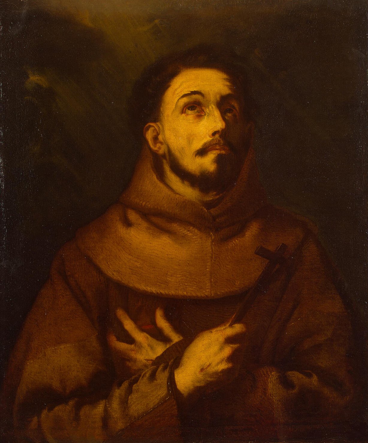1228x1478 St Francis Painting Giordano Luca Oil Paintings - Saint Francis Painting