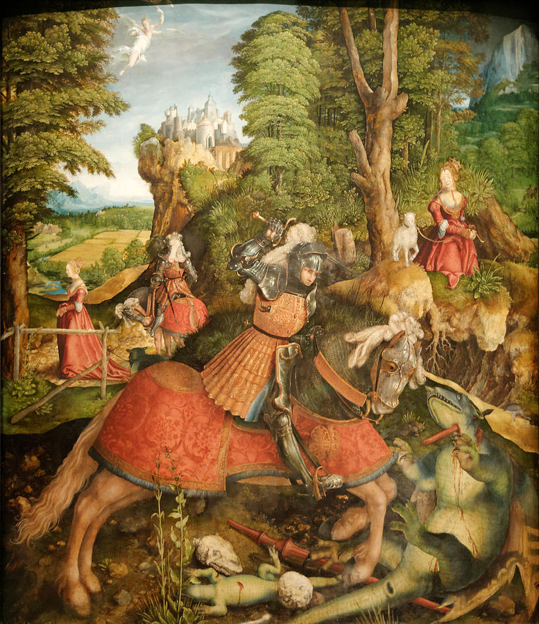 777x900 Saint George Killing The Dragon - Saint George And The Dragon Painting
