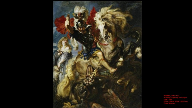 638x359 Saint George And The Dragon, Paintings - Saint George And The Dragon Painting