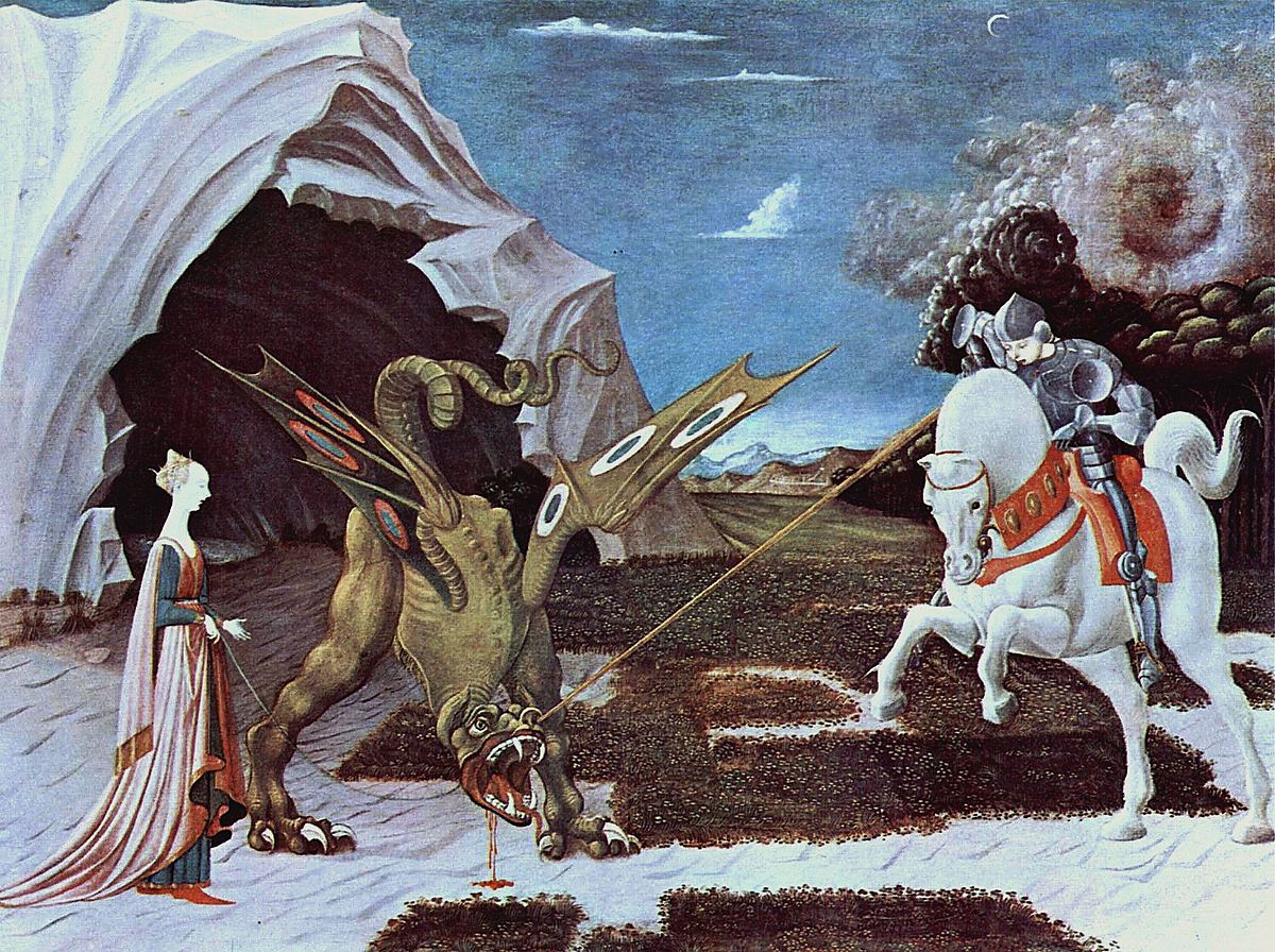1200x896 Saint George And The Dragon (Uccello) - Saint George Painting