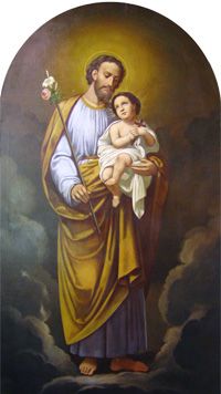 200x356 Dream Of Saint Joseph Painting Redemptoris Custos St. Joseph - Saint Joseph Painting
