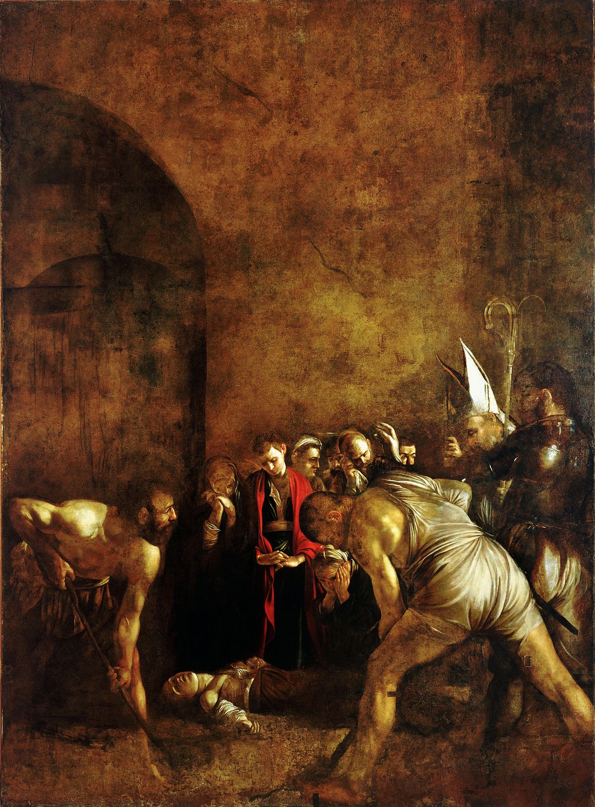 1200x1627 Burial Of St. Lucy (Caravaggio) - Saint Lucia Painting