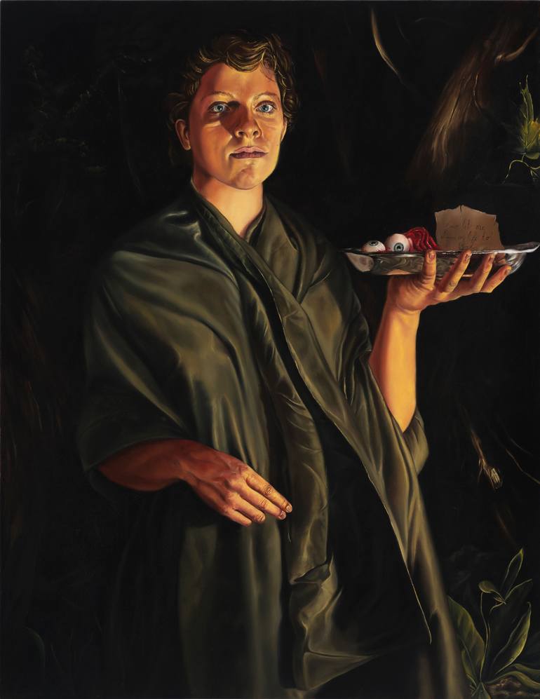 770x997 Saatchi Art St. Lucy Painting By Matthew Adelberg - Saint Lucy Painting