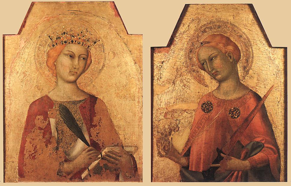 968x620 St Catherine And St Lucy - Saint Lucy Painting