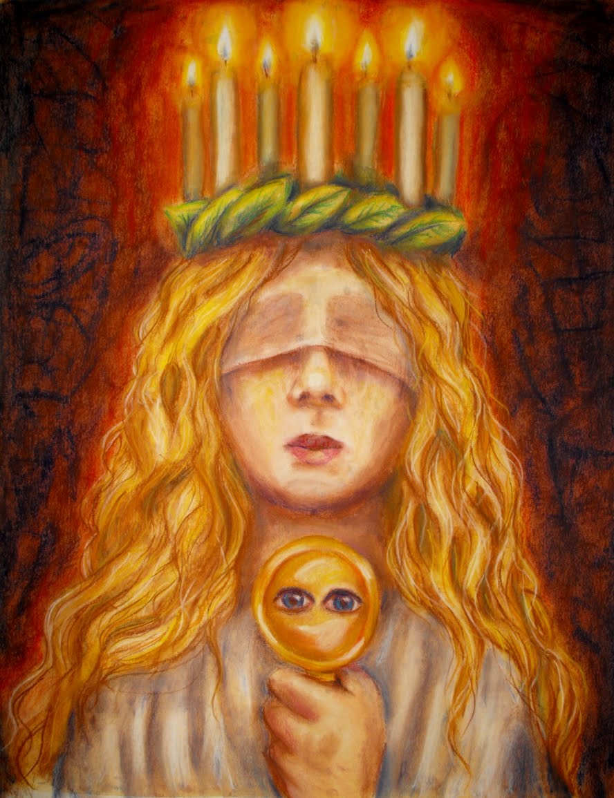 888x1155 The Catholic Illustrator's Guild Saint Lucy - Saint Lucy Painting