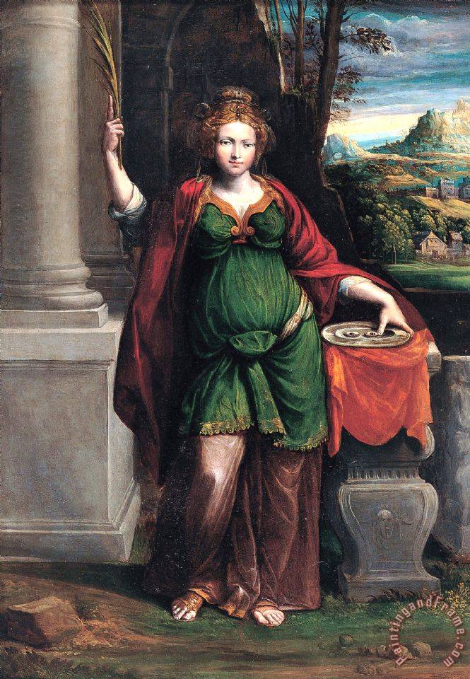 665x960 Garofalo Saint Lucy Painting - Saint Lucy Painting