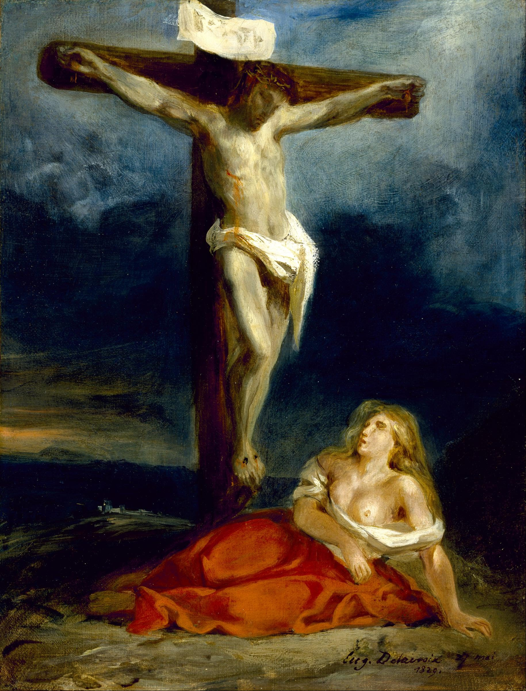 1829x2400 Delacroix - Saint Mary Painting