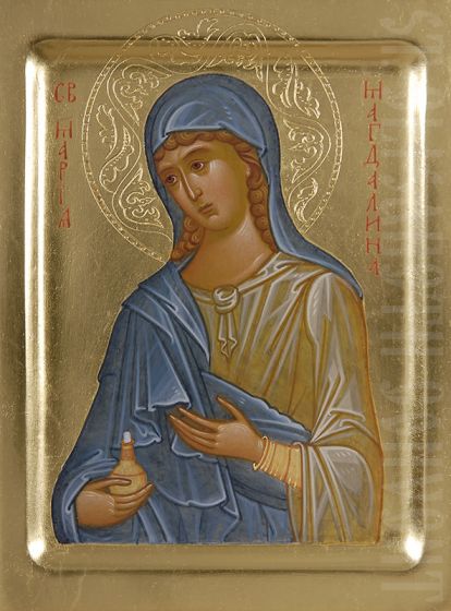 414x560 Painted Icon Of Saint Mary Magdalene Imp030418 - Saint Mary Painting