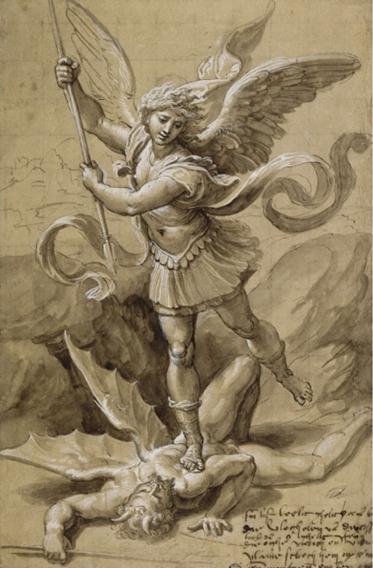 373x568 Angel Painting Saint Michael - Saint Michael Painting
