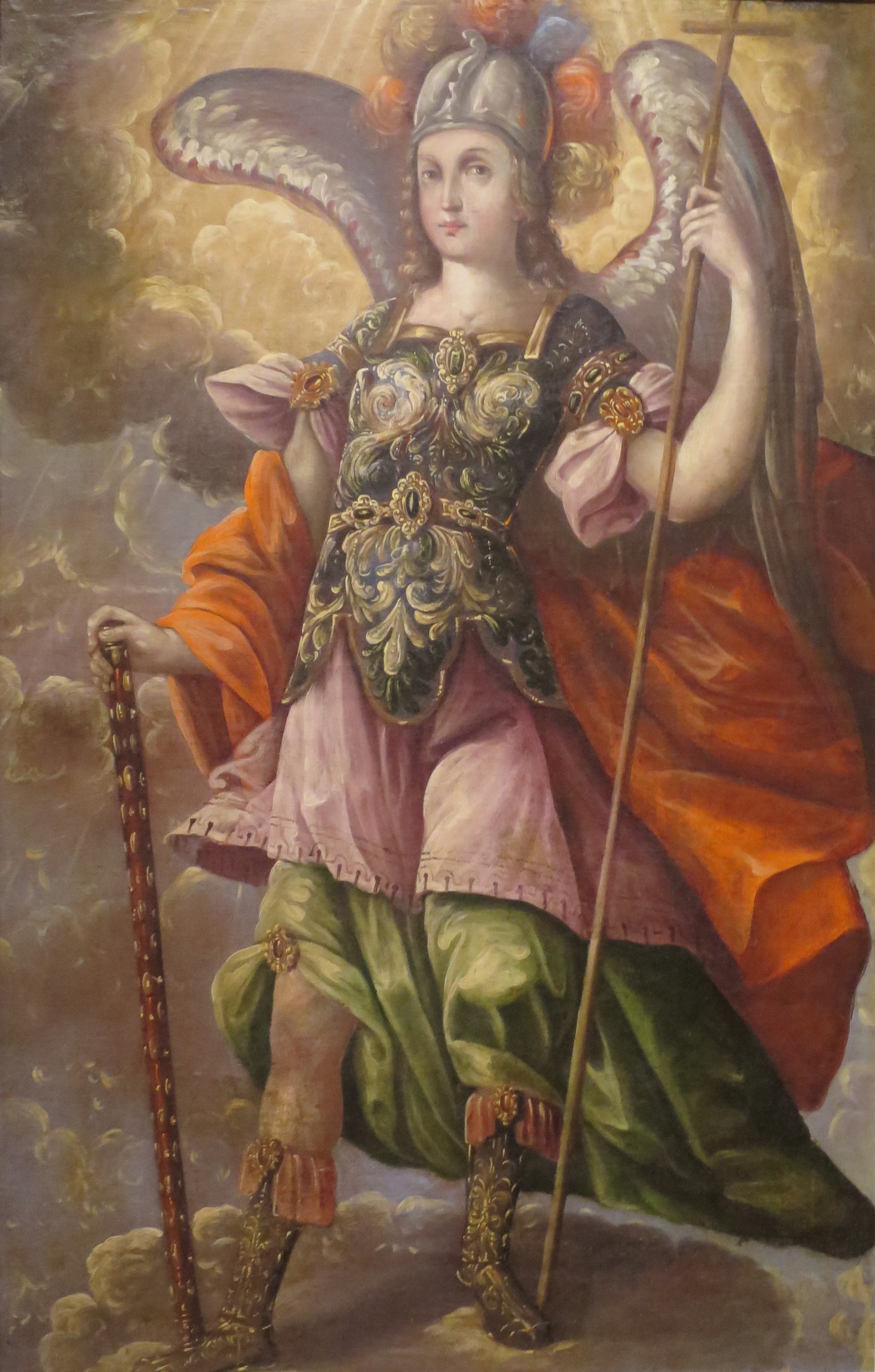 1928x3024 File'Saint Michael The Archangel' Anonymous Mexican Painting, C - Saint Michael Painting