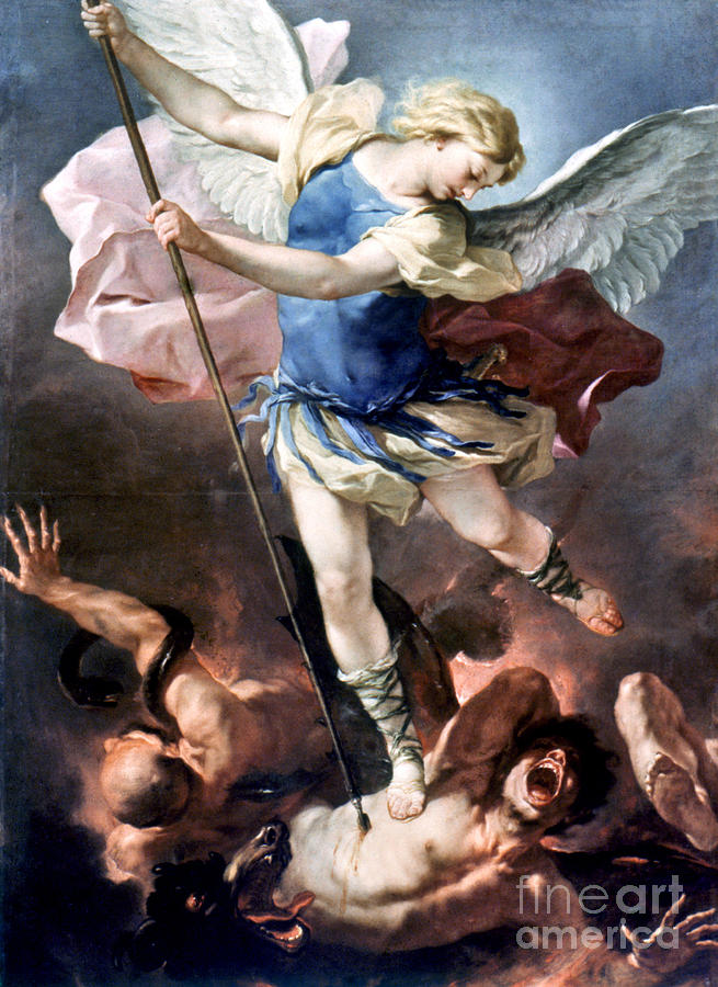 655x900 The Archangel Michael Painting By Granger - Saint Michael The Archangel Painting