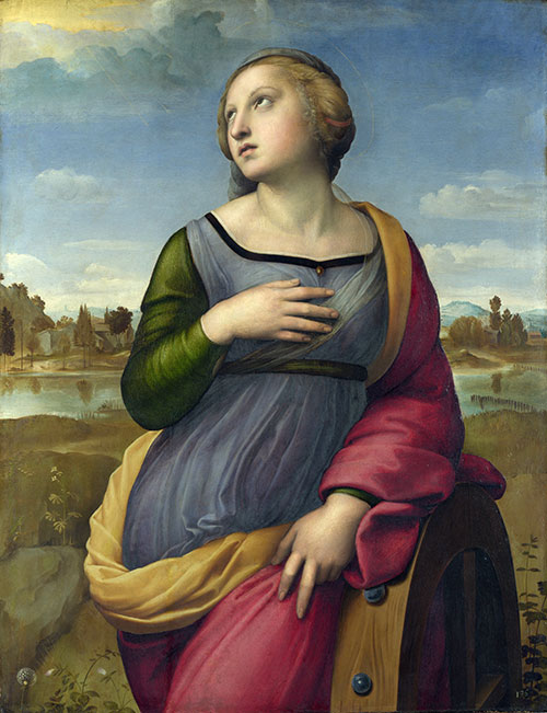 500x651 Raphael, Saint Catherine Of Alexandria Colourlex - Saint Painting