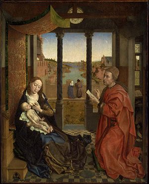 300x371 Saint Luke Painting The Virgin - Saint Painting