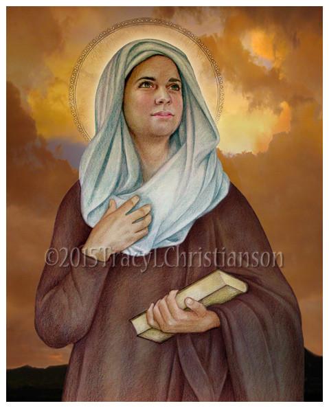 479x594 St. Adele Print - Saint Painting