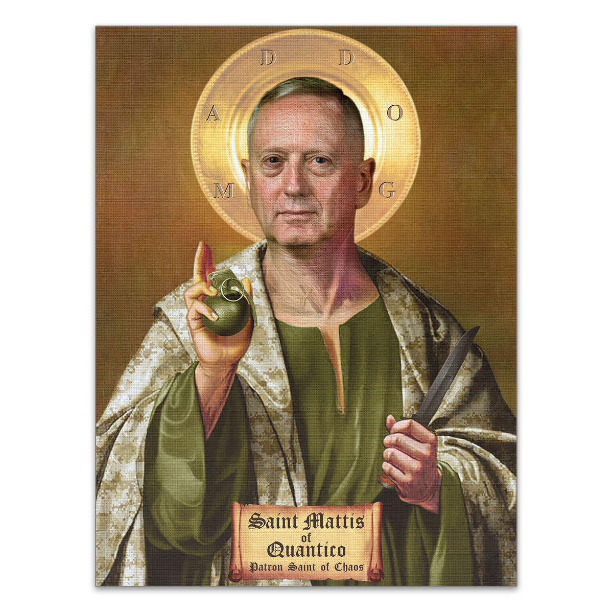 1200x1200 St. Mattis The Patron Saint Of Chaos - Saint Painting