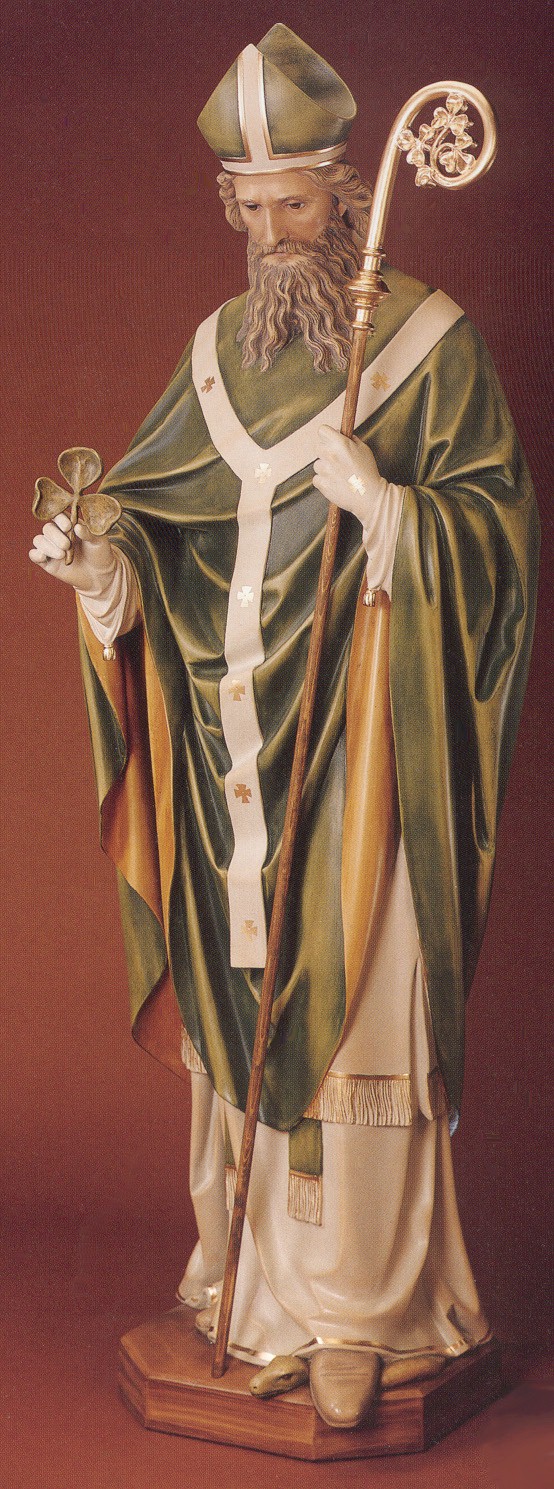 554x1489 Iconographie Saint Patrice (Patrick) D'Irlande, - Saint Patrick Painting