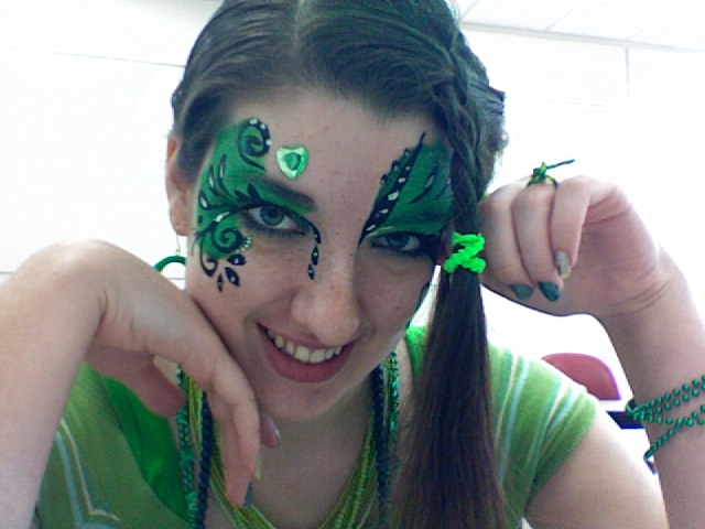 640x480 St Patrick's Day Face Paint By Lygicaphisalogue - Saint Patrick Painting