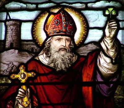 400x348 The History Of St. Patrick's Day Stories To Read - Saint Patrick Painting