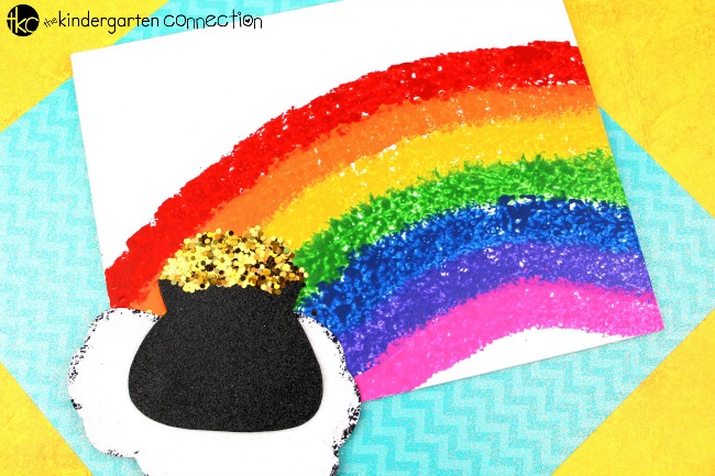 650x433 Rainbow Canvas St. Patrick's Day Art - Saint Patricks Day Painting