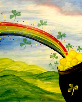 273x339 St Patricks Pot O' Gold Paint Nite Event - Saint Patricks Day Painting