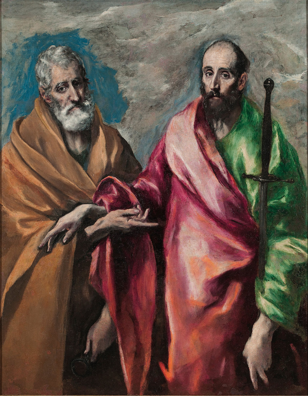 1200x1543 Saint Peter And Saint Paul (El Greco, Barcelona) - Saint Peter Painting