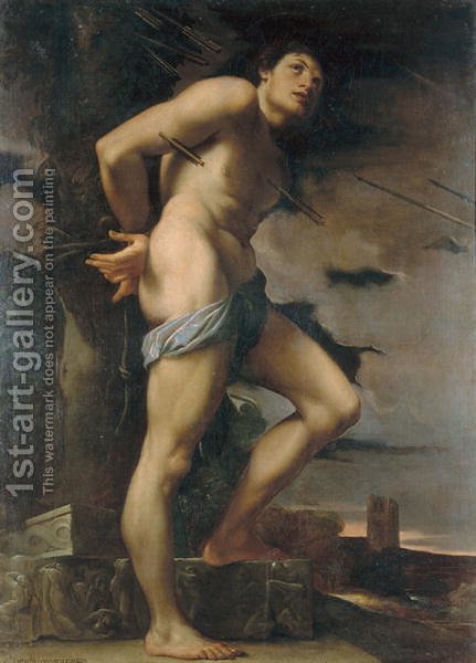 431x600 St. Sebastian Lodovico Carracci Reproduction 1st Art Gallery - Saint Sebastian Painting