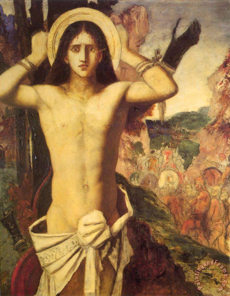 745x960 Gustave Moreau Saint Sebastian Painting - Saint Sebastian Painting