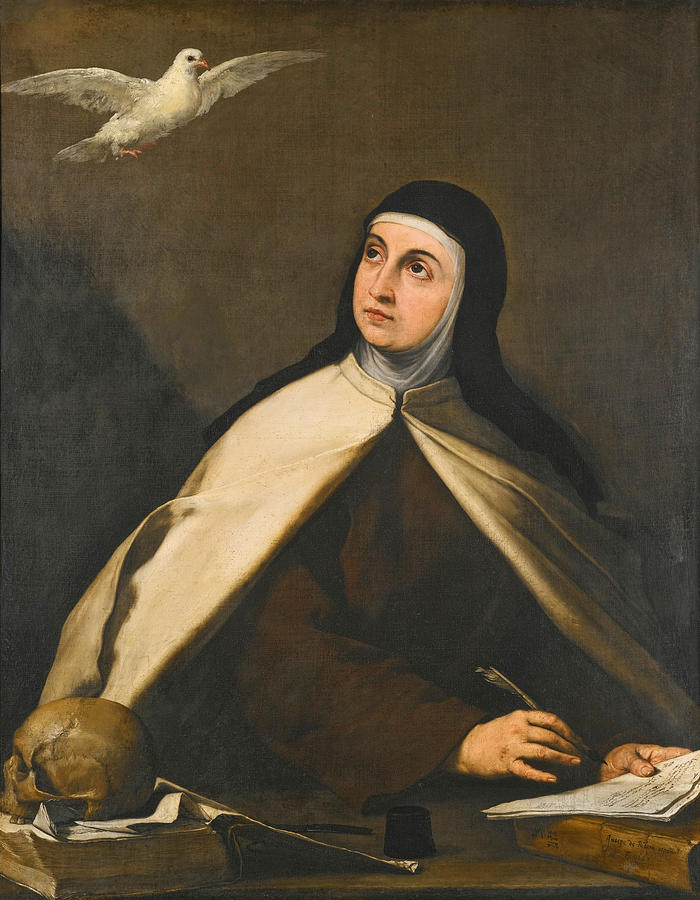 700x900 Saint Teresa Of Avila Painting By Jusepe De Ribera - Saint Teresa Painting