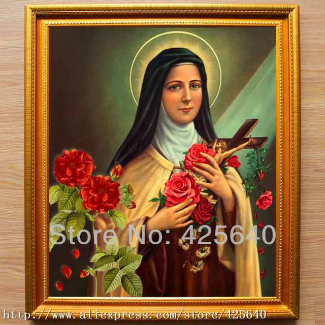 640x640 Saint Teresa Of Lisieux Oil Painting On Canvas Hight Quality Hand - Saint Teresa Painting