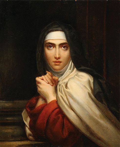 490x599 Saint The Month St.teresa - Saint Teresa Painting