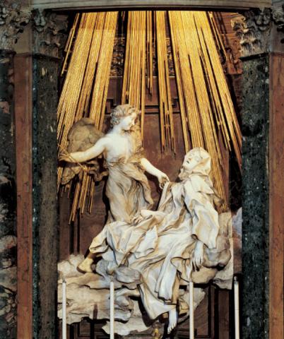 402x480 The Ecstasy Of Saint Teresa Saint Mary's College - Saint Teresa Painting