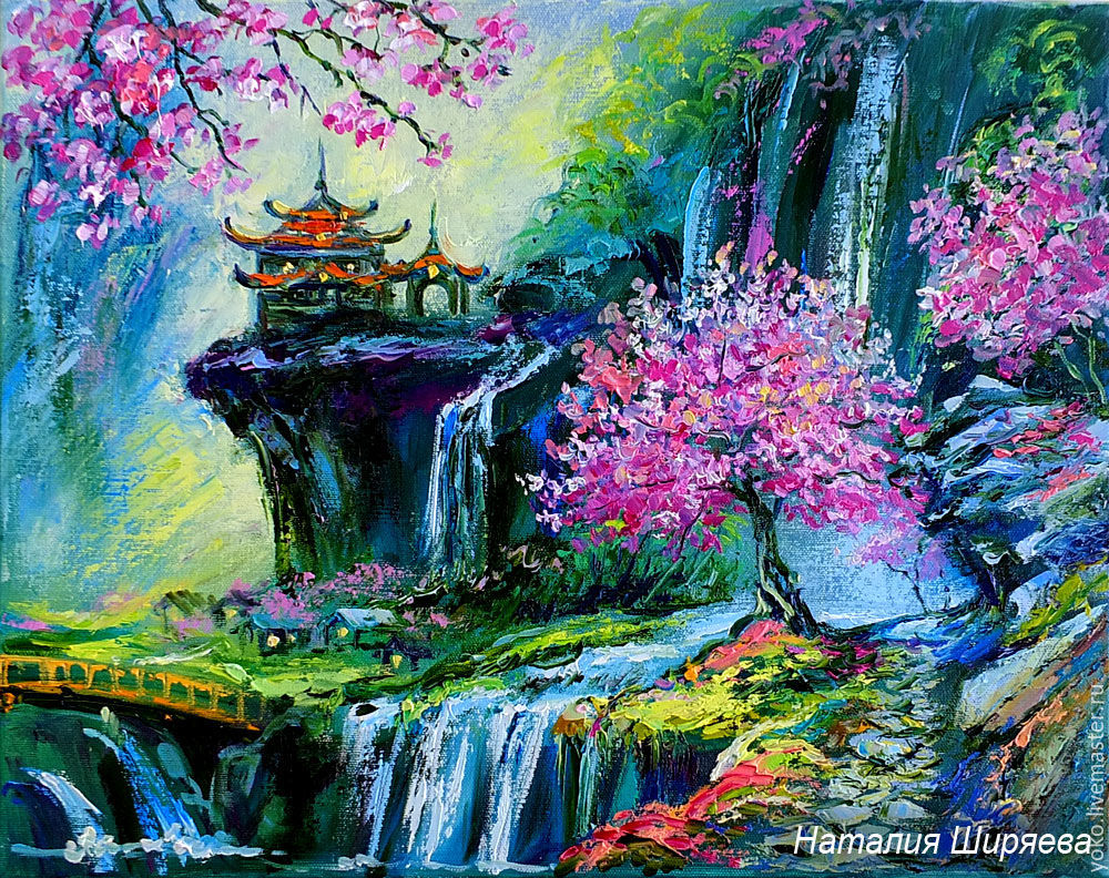 1000x792 The Painting Spring Song Sakura Picture Sakura Oil Shop Online - Sakura Painting