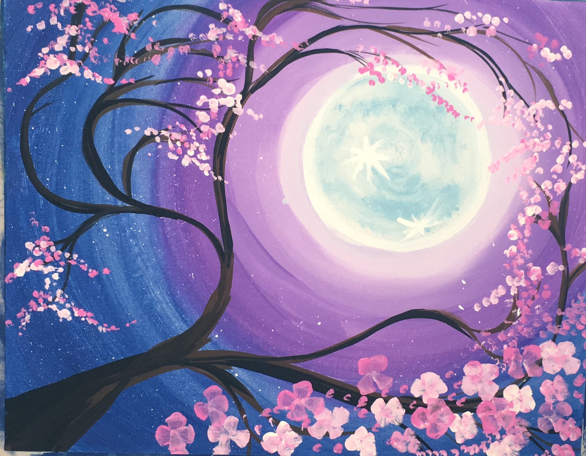 2048x1594 Cherry Blossom Painting - Sakura Painting