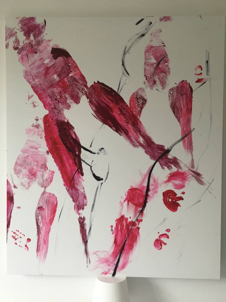 770x1027 Saatchi Art Sakura Painting By - Sakura Painting Watercolor