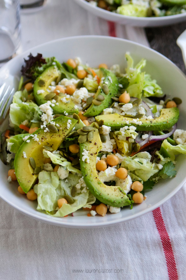 600x900 Ultimate Spring Salad With White Balsamic Maple Dressing - Salad Painting