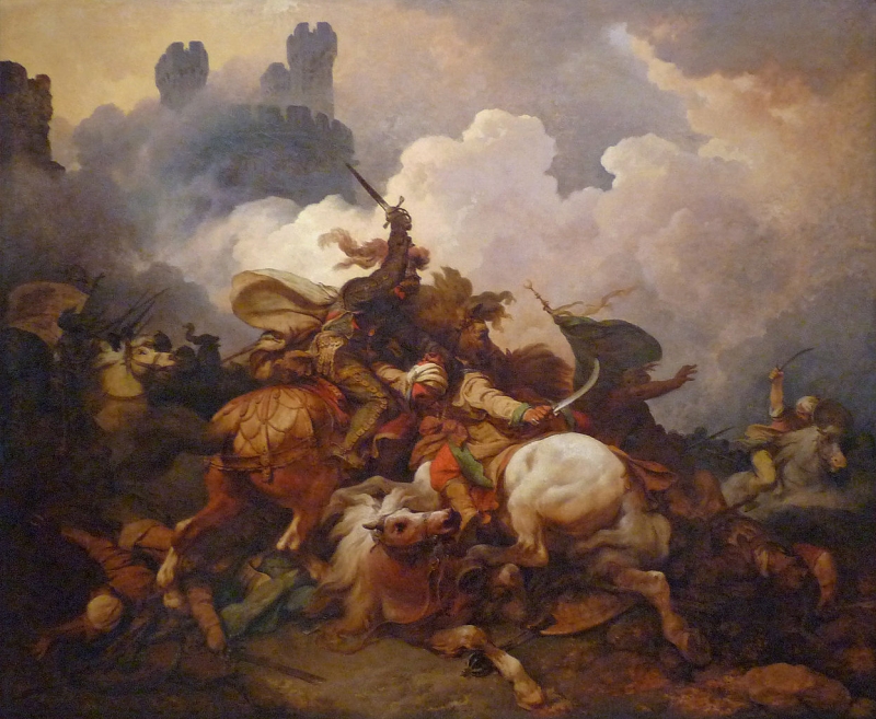 800x657 The Battle Between Richard Coeur De Lion And Saladin In Palestine - Saladin Painting